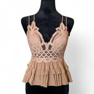 Lace Ruffle Cami Top – Cottagecore Romantic[S]